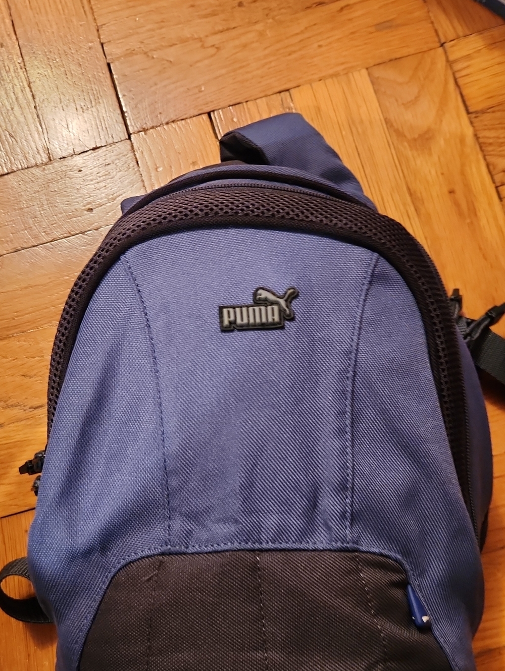 Puma Blue Men's Backpack with Black Trim